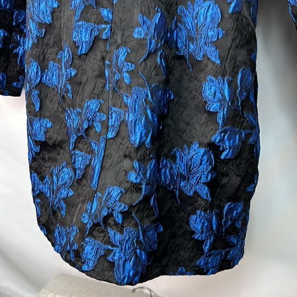 Lulu’s Blue and Black brocade event dress size XL NWT - Picture 9 of 13